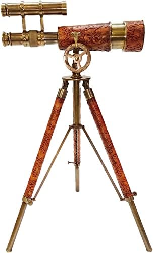 Vintage Brass Telescope Decorative Home Decor