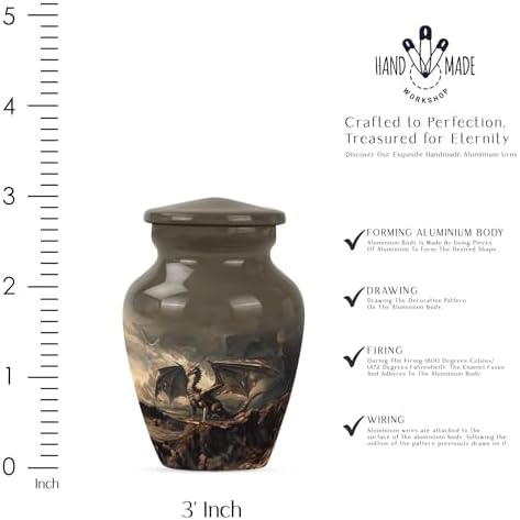 Dragon Urn - Metal Urns for Ashes - Handcrafted Decorative Urns