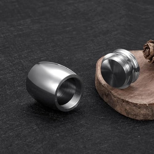 Gray Aluminum Alloy Skull Face Cremation Urn