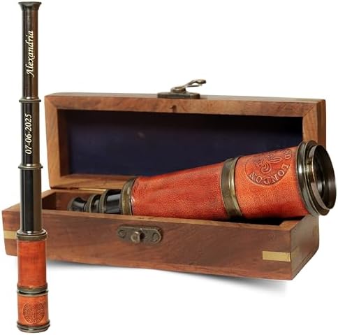Vintage Brass Pirate Spyglass Telescope 15 Inches