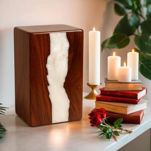 Prime Art Handcrafted Wooden Cremation Urn