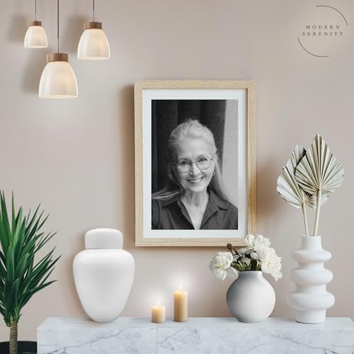 Modern Serenity Elegant Ceramic Cremation Urn