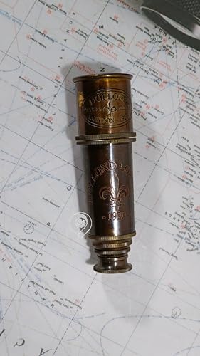 Antique Pirate Telescope 18 Inch Brass Spyglass Telescope - Functional Clear Vision Nautical Decor Gift
