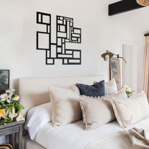 BONPERLA Geometric Wall Art Black 6 Sizes