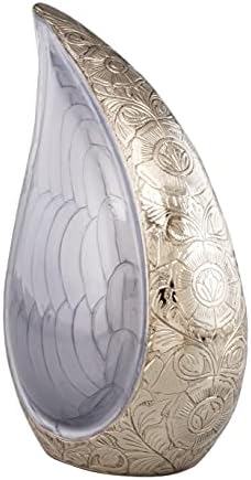 Cremation Urn Modern Teardrop Design for Human Ashes Adult Funeral Burial Home