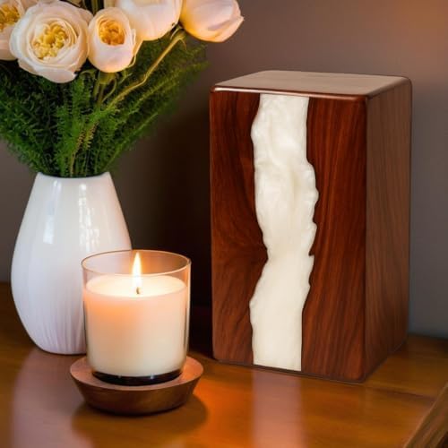 Prime Art Handcrafted Wooden Cremation Urn