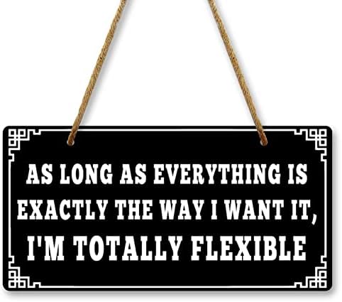 Double Sided Funny Wall Sign 10x5 Inch Decor
