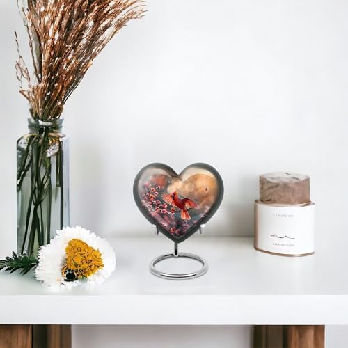 Cardinal Bird Decorative Urns - 3 Inch Pet Human Ashes Urns