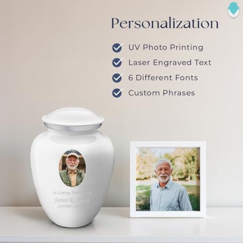 Custom Portrait Cremation Urn for Human Ashes 44 lbs