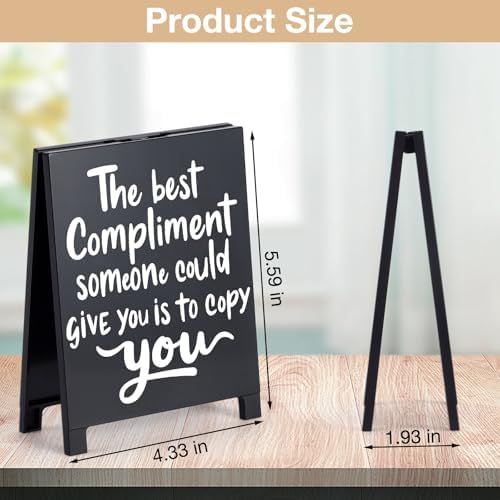 Inspirational Desk Sign with Motivational Quote