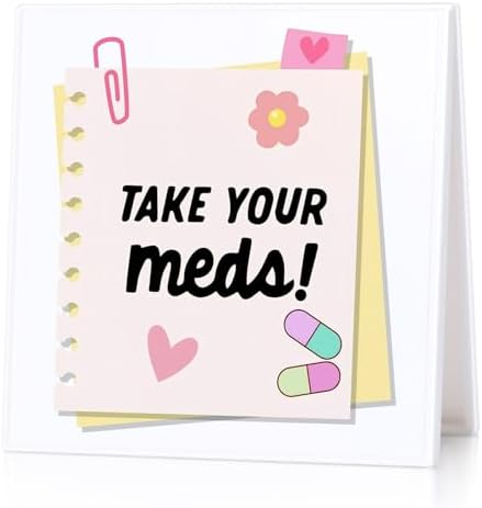 Take Your Meds Reminder Sign Decorative Desk Plaque