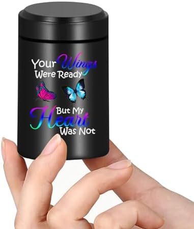 Small Keepsake Cremation Urns for Human Ashes Mini Urn with Angel Wings Design