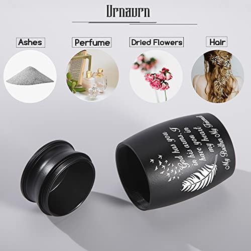 Small Decorative Urns for Brother Ashes Engraved Keepsake Urn Handcrafted Cremation Urn