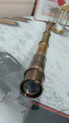 Antique Telescope 18 Inch Brass Pirate Spyglass Telescope