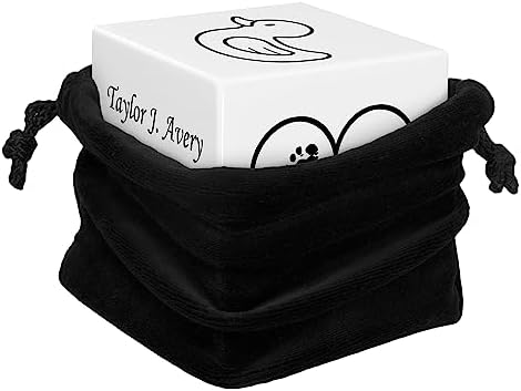 Stonewood Custom Engraved Footprint Urn Cube for Infant Ashes - 15 Cubic Inch Capacity