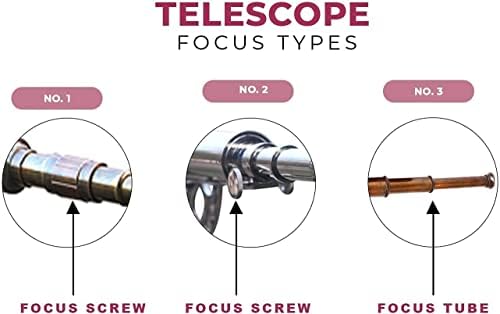 Nautical Black Leather Designer Telescope