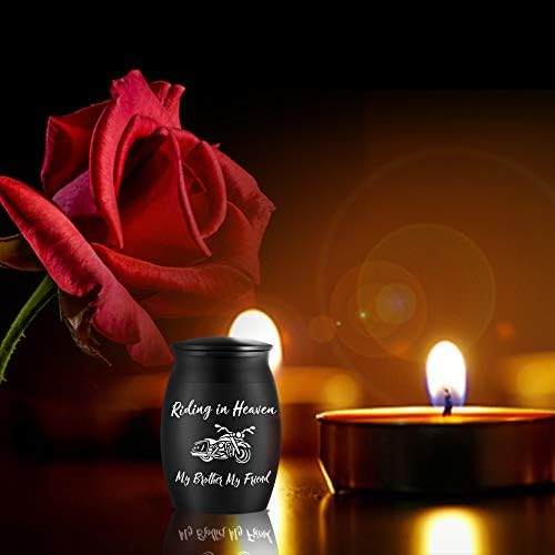 Elegant Engraved Urns for Brother Ashes 16 Inch Small Cremation Urns for Funeral