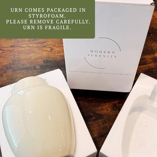 Modern Serenity Elegant Ceramic Cremation Urn