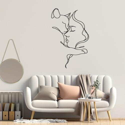 Seemy Cat Decor Wall Art 18x11 Metal Sign