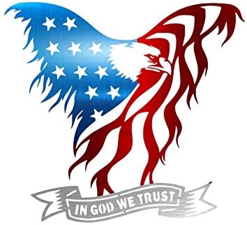 American Eagle Steel Laser Cut Wall Art 36 Inch
