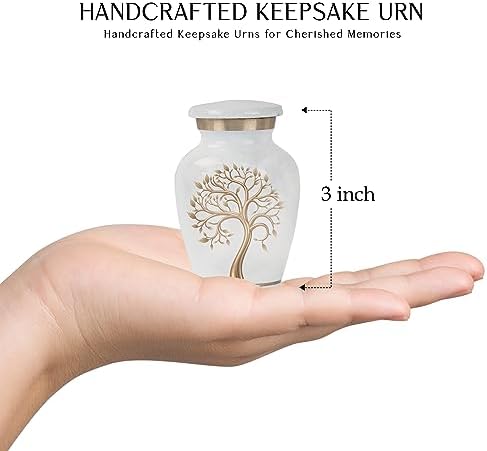 Yatskia Set of 4 Mini Keepsake Urns for Human Ashes