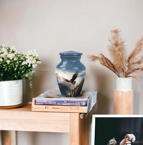 Eagle Flying Valley Mini Cremation Urns Set of 4