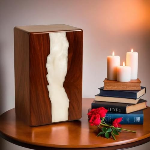 Prime Art Handcrafted Wooden Cremation Urn