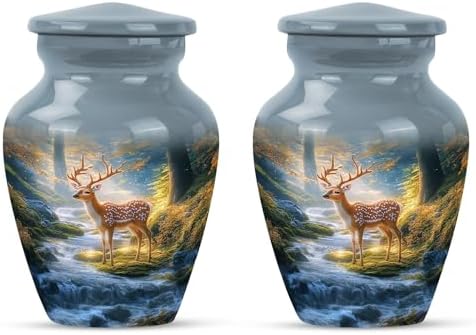 Elegant Deer Urn Set of 2 for Ashes