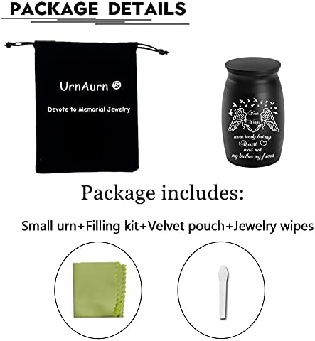 Small Cremation Urn for Sharing Handcrafted Keepsake with Engraving