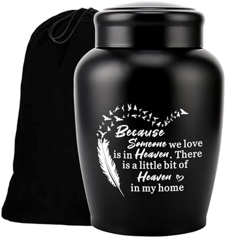 WAVITA Decorative Cremation Urn for Human Ashes