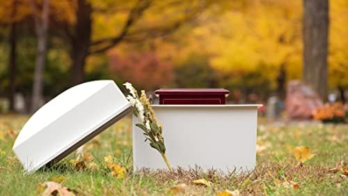 Crowne Vault Burial Urn with Pink Roses
