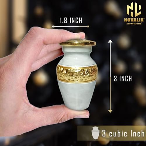 Mini Urns for Human Ashes - Hand Engraved Memorial Keepsake
