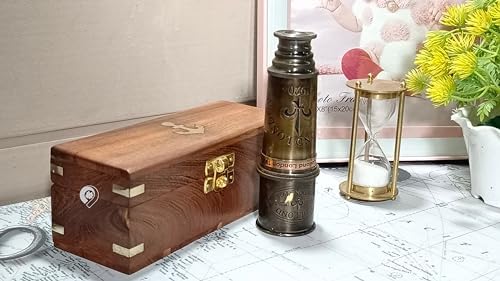 Antique Telescope Brass Pirate Spyglass 18 Inch