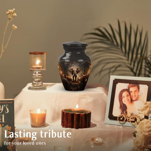 YATSKIA 3 Inch Cremation Urns for Human Ashes Pack of 4