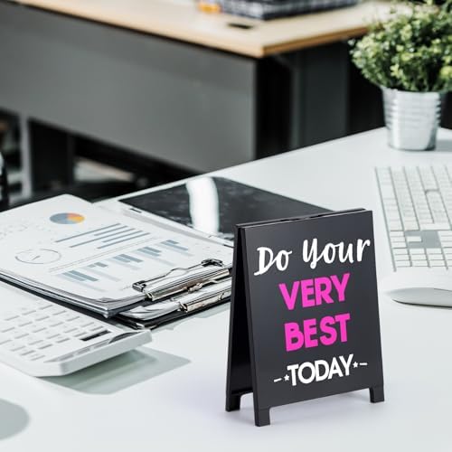 Inspirational Desk Sign Motivational Quote Uplifting Decor