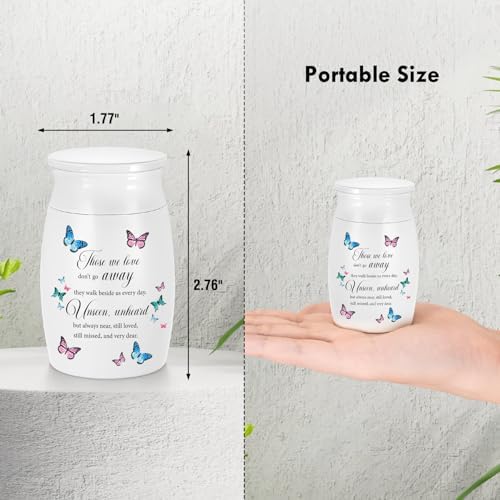 Elegant 3 Inch Mini Urn for Human Ashes