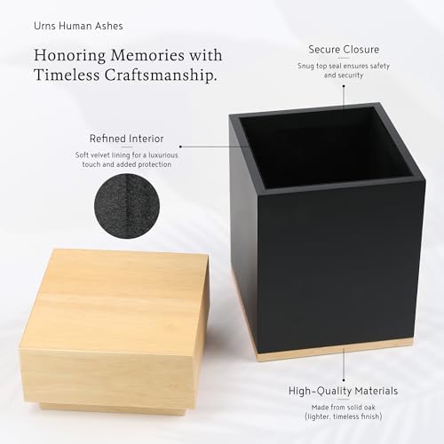 Lux Aeterna Timeless Maple Wood Cremation Urn
