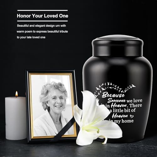 WAVITA Decorative Cremation Urn for Human Ashes