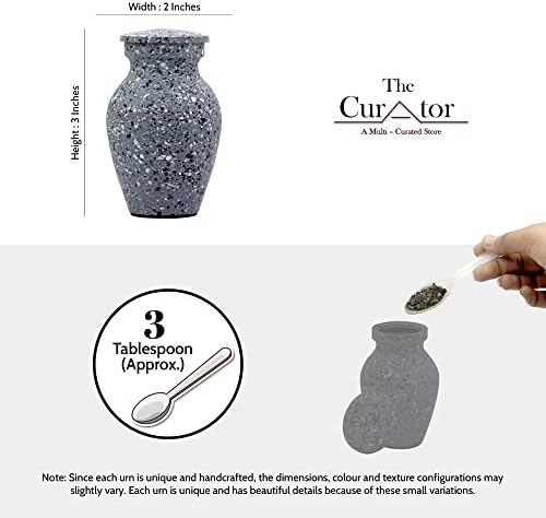 Mini Cremation Urns Set of 4 - Velvet Box Included