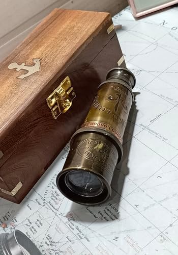 Antique Telescope Brass Pirate Spyglass 18 Inch