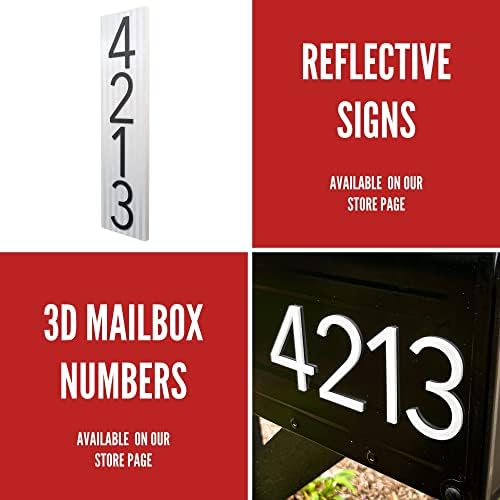 Discovered Designs 20 Custom Address Sign - Black Horizontal