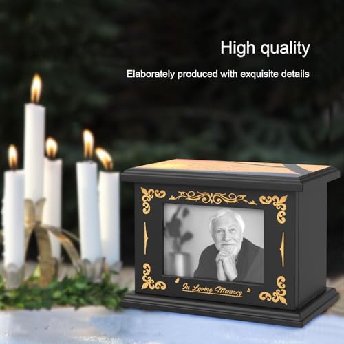 Decorative Hummingbird Urn with Photo Frame for Ashes