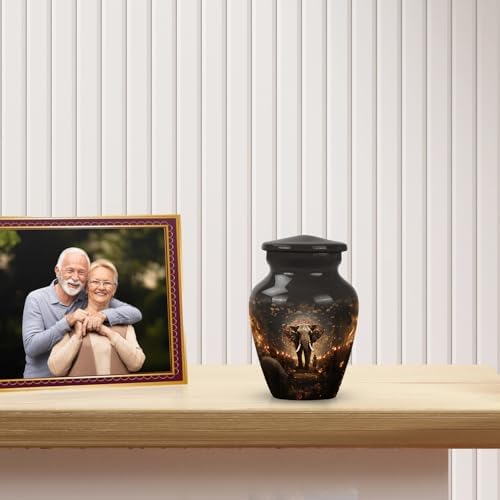 YATSKIA 3 Inch Cremation Urns for Human Ashes Pack of 4