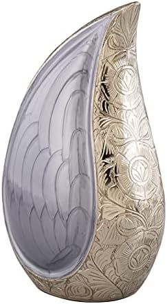 Cremation Urn Modern Teardrop Design for Human Ashes Adult Funeral Burial Home