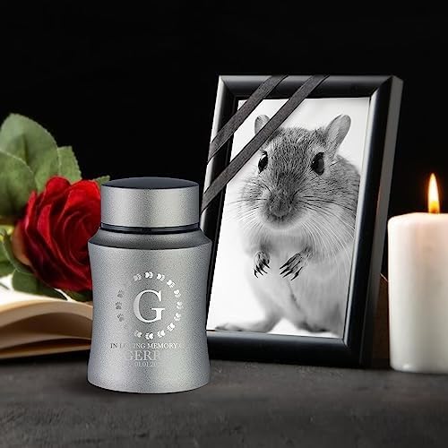 Customized Gerbil Urn with Name and Date - Personalized Engraved Keepsake