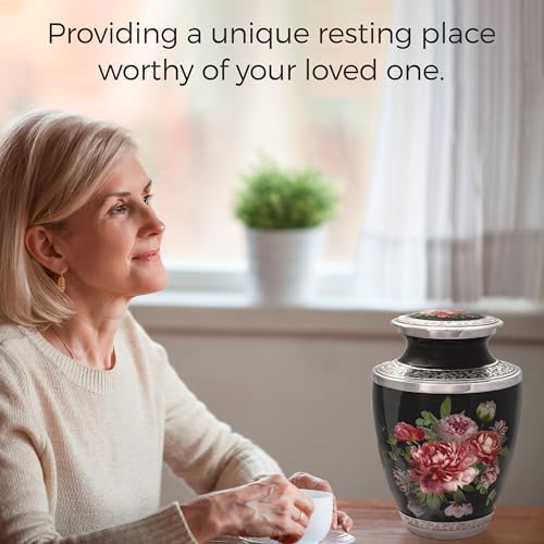 Peony Bouquet Cremation Urn for Human Ashes