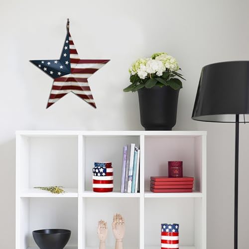 Patriotic Metal Star Wall Art Decor 165 Inch