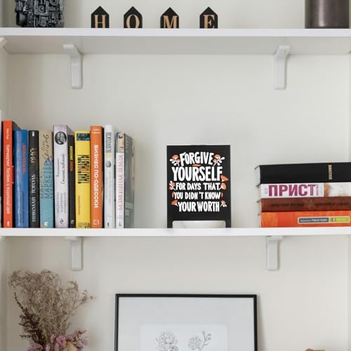 Forgive Yourself Motivational Desk Sign Office Decor