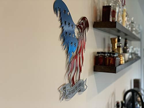American Eagle Steel Laser Cut Wall Art 36 Inch