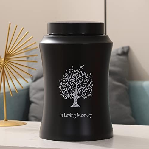 Tree of Life Urns for Human Ashes - Black Finish